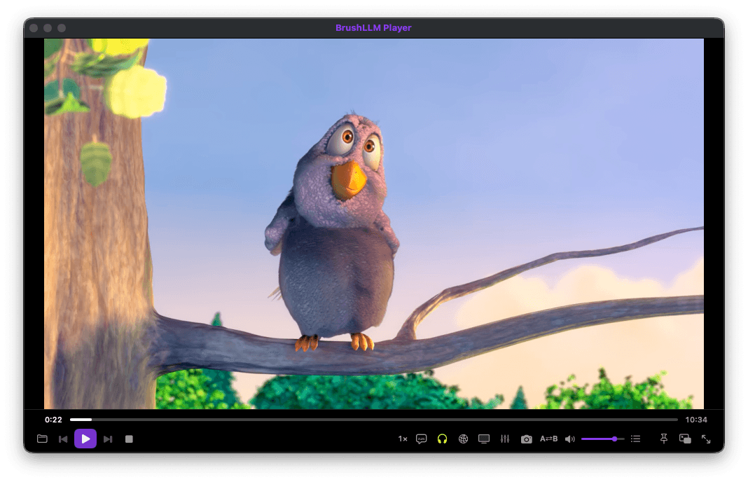 BrushLLM Player interface